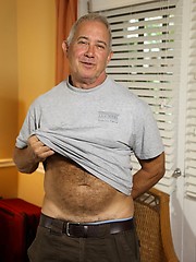 Dick Ryan shows his old uncut cock by Hot Older Male image #6
