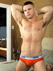 Gabriel Cross, Nick Sterling and Chip Tanner star in this super hot threeway, featuring deep kissing, hot rimming and deep throating a big dick. by Randy Blue image #3