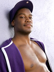 Kevin shows off his beautiful black body. and jcking off cock by Randy Blue image #5