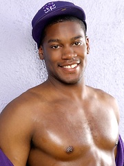 Kevin shows off his beautiful black body. and jcking off cock by Randy Blue image #5