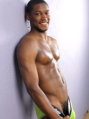 Kevin shows off his beautiful black body. and jcking off cock by Randy Blue image #5