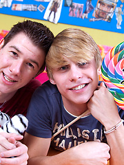 Nerdy twink meets up with his favorite sex toy! by LollipopTwinks image #7