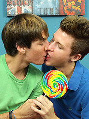 Nathan gets a huge juicy lollipop that he says is an orgasm with every lick! by LollipopTwinks image #4