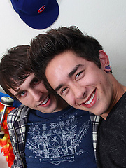 A horny twink convinces his friend to suck on his erected cock! by LollipopTwinks image #6