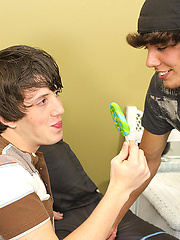 Scorching hot duo of horny young twinks licking hard restless candies! by LollipopTwinks image #5