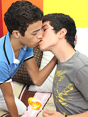 Dustin straddles Jack to ride his cock! by LollipopTwinks image #7