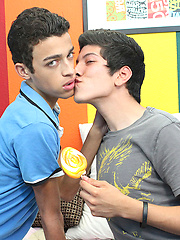 Dustin straddles Jack to ride his cock! by LollipopTwinks image #7