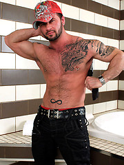 Dereck jacking off his boner by Maskurbate image #8