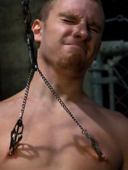 Christian Wilde in police uniform captures and fucks Sebastian Keys in bondage. by Bound Gods image #5