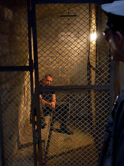 Christian Wilde in police uniform captures and fucks Sebastian Keys in bondage. by Bound Gods image #5
