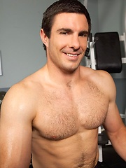 Landon Mark works out his hot jock muscles in the gym by Randy Blue image #6