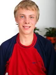 Blond teen boy shows butt and cock by Czech Boys image #5