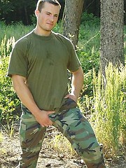 Straight military man outdoors by Czech Boys image #10