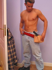 European guy jacking off by Czech Boys image #5
