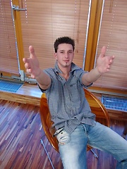 Naked boy jerking off cock by Czech Boys image #8
