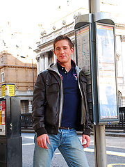 London lad Christopher Brooks pumps a big load by Bentley Race image #4