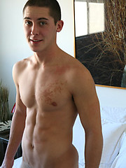 Cute muscled jock Ray naked by Frat Men image #5