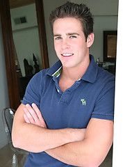 Cute jock posing by Frat Men image #5