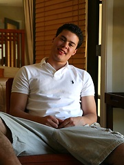 Muscled college twink Davis by Frat Men image #6