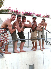 Kumar jacking off dick by Frat Men image #8