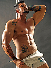Hot latino muscle stud posing naked by LucasKazan image #8