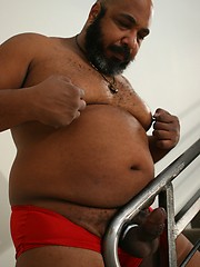 Chubby arabian bear Ali shows cock by Pantheon Bear image #9