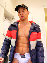 Muscle boy Cristopher Garcia slips out of his jockstrap by Bentley Race image #5