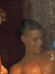 Muscle studs in a gay gang bang action by BelAmi Online image #9