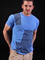 Muscled hairy stud strokes his dick by ChaosMen image #6