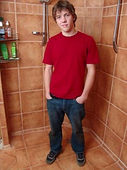 Muscled twink jerking off by Czech Boys image #8
