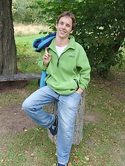 Nice twink outdoors by Czech Boys image #4