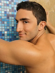 Ace DeCarlo and Nick Sterling start off with a hot, steamy shower and end up with Nick burying his face in Ace\\\\\\\'s ass and deepthroating his huge cock. by Randy Blue image #4