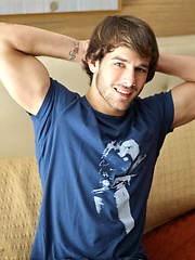Kurt Madison shows off haunting green eyes, a handsome scruffy face and a cock so big it would make any bottom quiver with anticipation. by Randy Blue image #7
