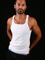 Erik posing naked and strokes by ChaosMen image #5
