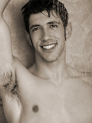 Maverik posing naked and jacking off by ChaosMen image #5
