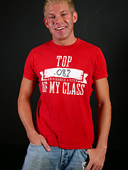 Cute blonde guy stripping down by ChaosMen image #4