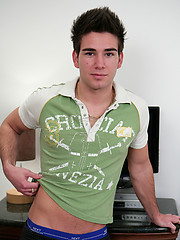 Young rugby player jacking off by English Lads image #6