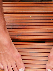 Footie Star Jay Showing off His Packed Jock Strap â€“ And a Cock That is Never Soft! by English Lads image #6