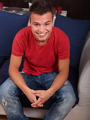 Sexy european boy jerking off his fat cock by Czech Boys image #7