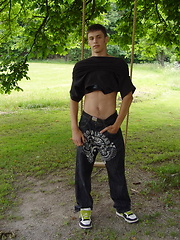 Brunette twink outdoors by Czech Boys image #5
