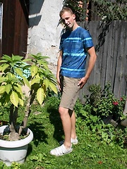 Blue eyed twink boy jerking off dick by Czech Boys image #5