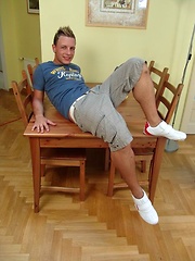 Nasty dude posing and jacking off by Czech Boys image #6