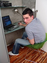 Straight stud strokes cock by Czech Boys image #6