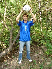 European twink posing naked outdoors by Czech Boys image #6