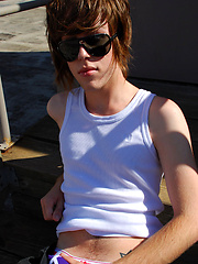 Cute australian twink jacking off and palys with toy by Bentley Race image #8