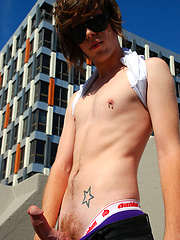 Cute australian twink jacking off and palys with toy by Bentley Race image #8