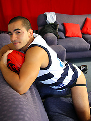 Diablo Mancini jacking off by Bentley Race image #4