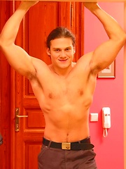 Long hair muscle stud from Czech by Czech Boys image #7