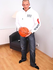 European stud jerking off dick by Czech Boys image #5