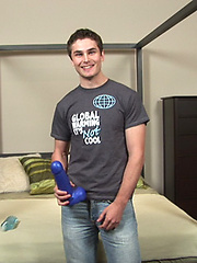 Hot jock Nicolas rides blue dildo by SeanCody image #7